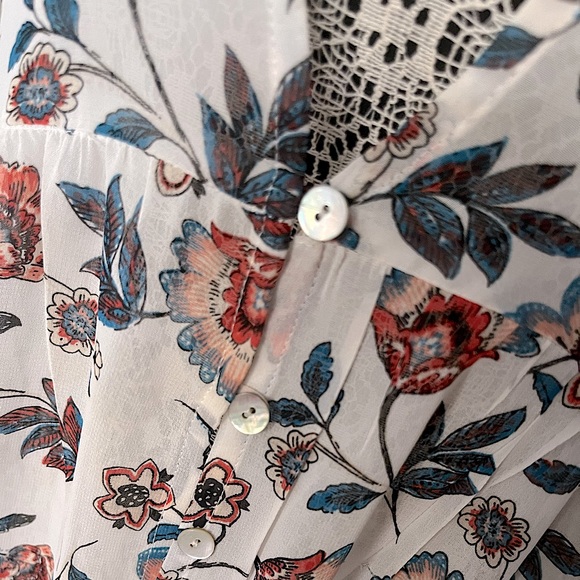 Forever 21 Floral Maxi Dress/Cover-Up with Flared Sleeves - Picture 3 of 4